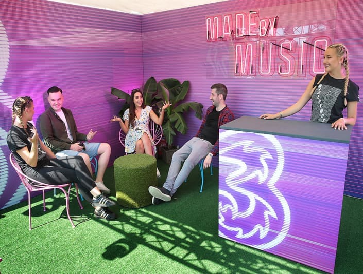 3MCs at electric picnic. Brand Activity