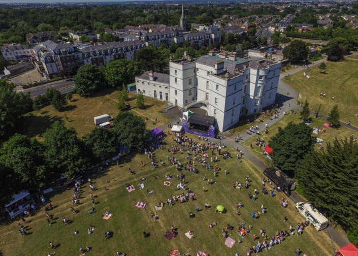 Flavours of South Dublin – Site view Flavours of South Dublin. Event and festival management. Live entertainment.