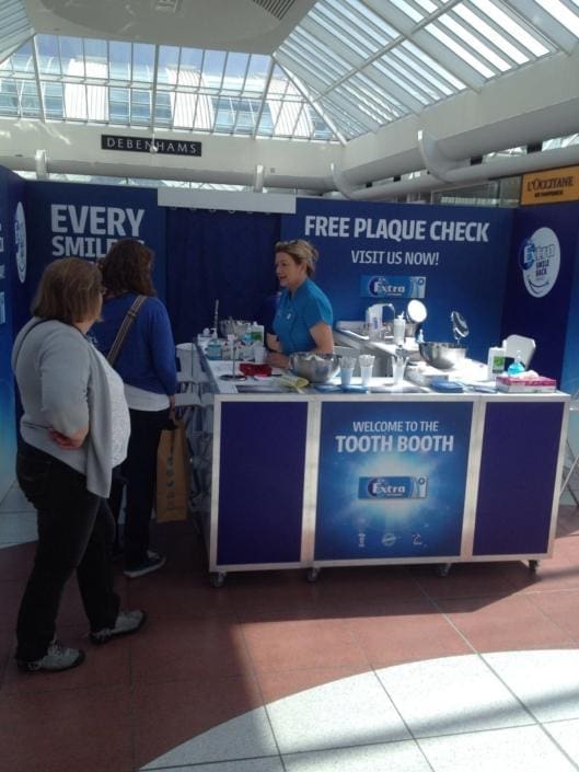 Wrigley’s Extra Tooth booth – Roadshow Setup
