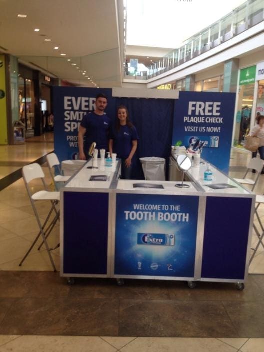 Wrigley’s Extra Tooth booth – Roadshow Setup