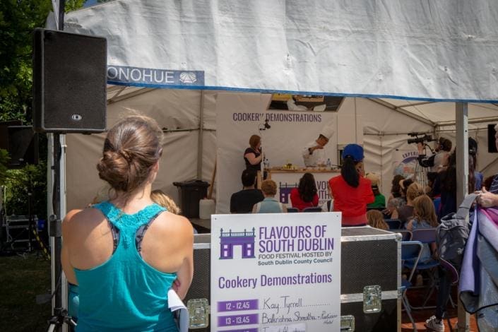 Demo Kitchen – Flavours of South Dublin Festival Event management and live event