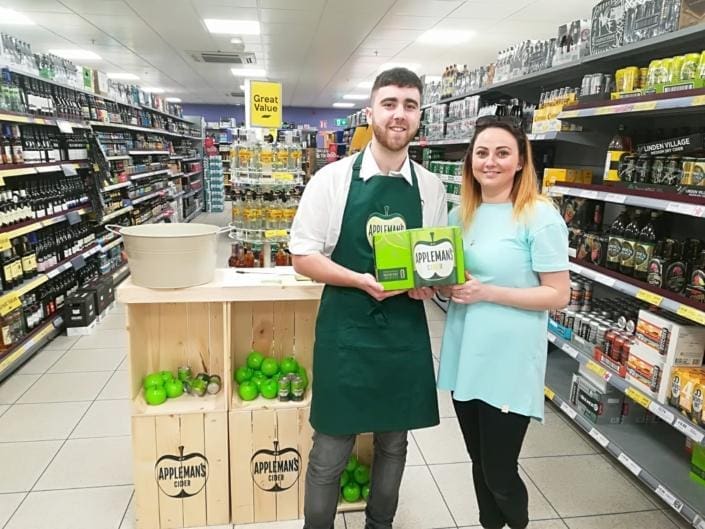 Off-trade Sampling Activation with Appleman’s Cider. Promotional Staff.