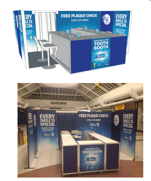 Wrigley’s Extra Tooth booth – Roadshow Setup